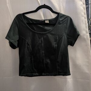 Levi's Dark Green Women's Corset Crop Top